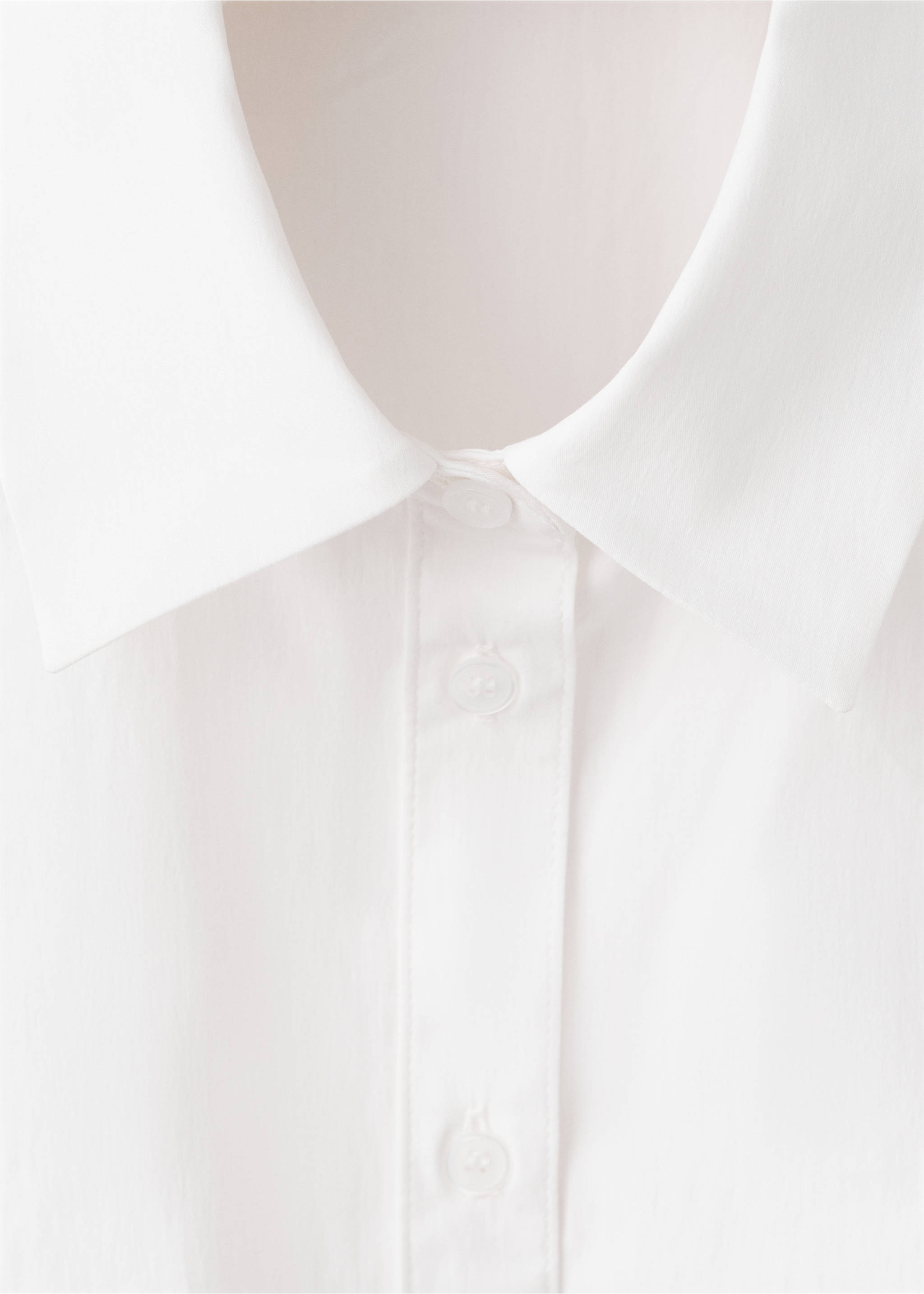 Fitted short-sleeved shirt - Details of the article 8, Off White. Ref: 37061488-00.