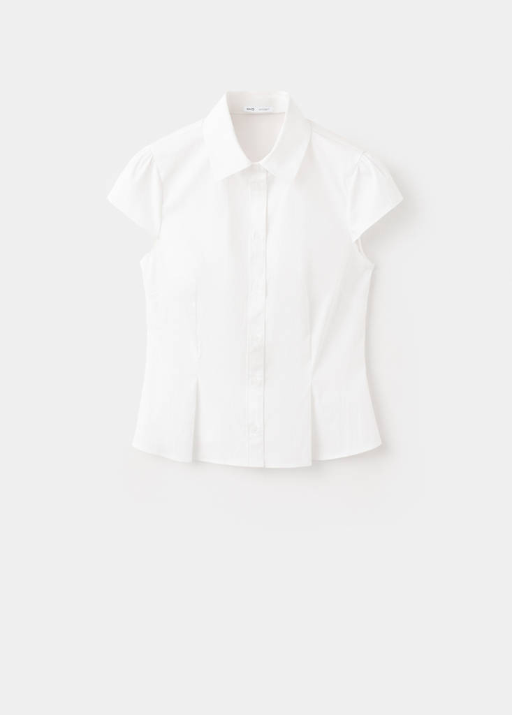 Fitted short-sleeved shirt — Off White