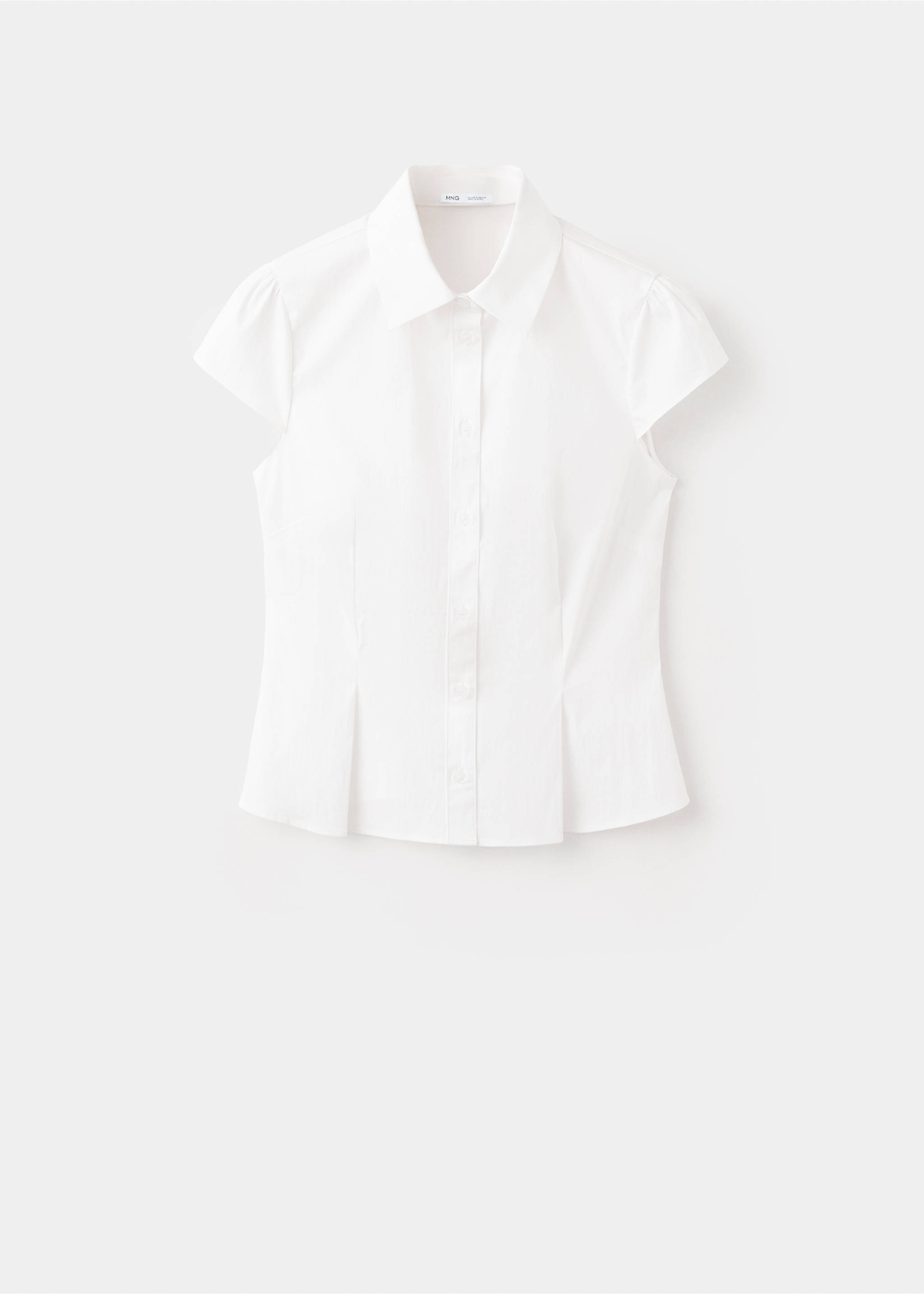 Fitted short-sleeved shirt - Article without model, Off White. Ref: 37061488-00.