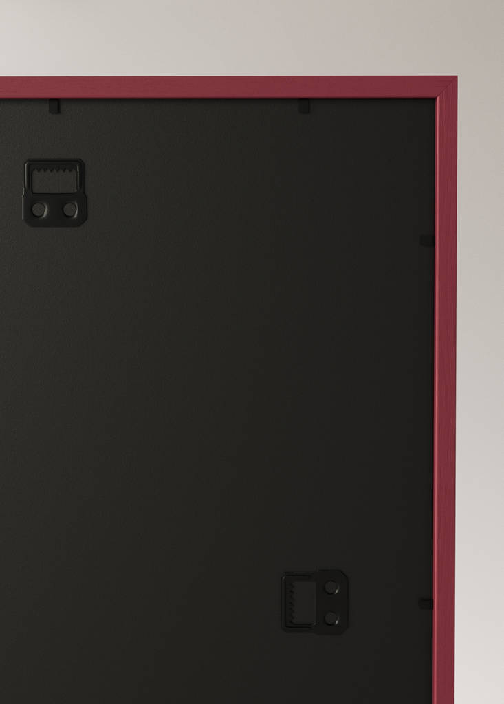 Medium striped wooden photo frame — Maroon