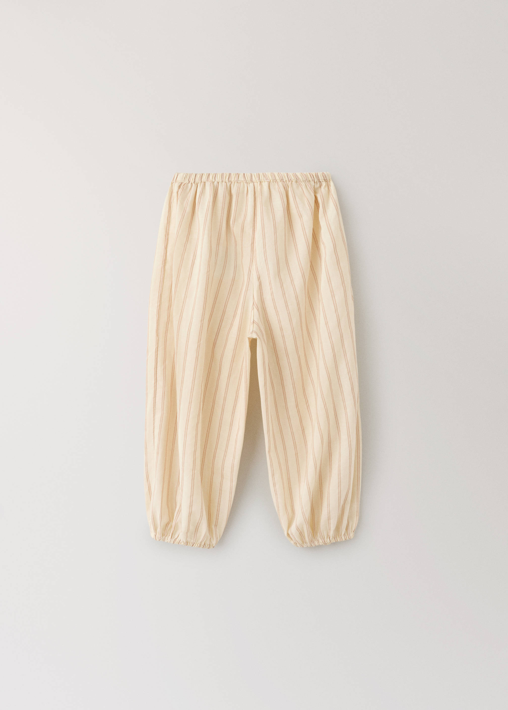 Children’s striped 100% cotton pyjama trousers - Details of the article 1