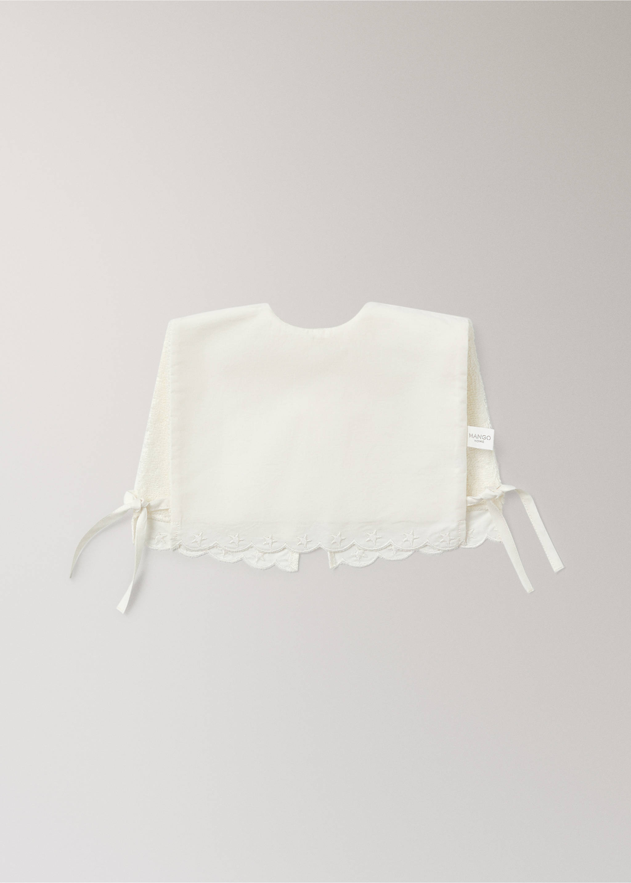 Froté bryndáček s výšivkou hvězd - Zboží bez modelu, Šedobílá. Ref: 37061500-00.