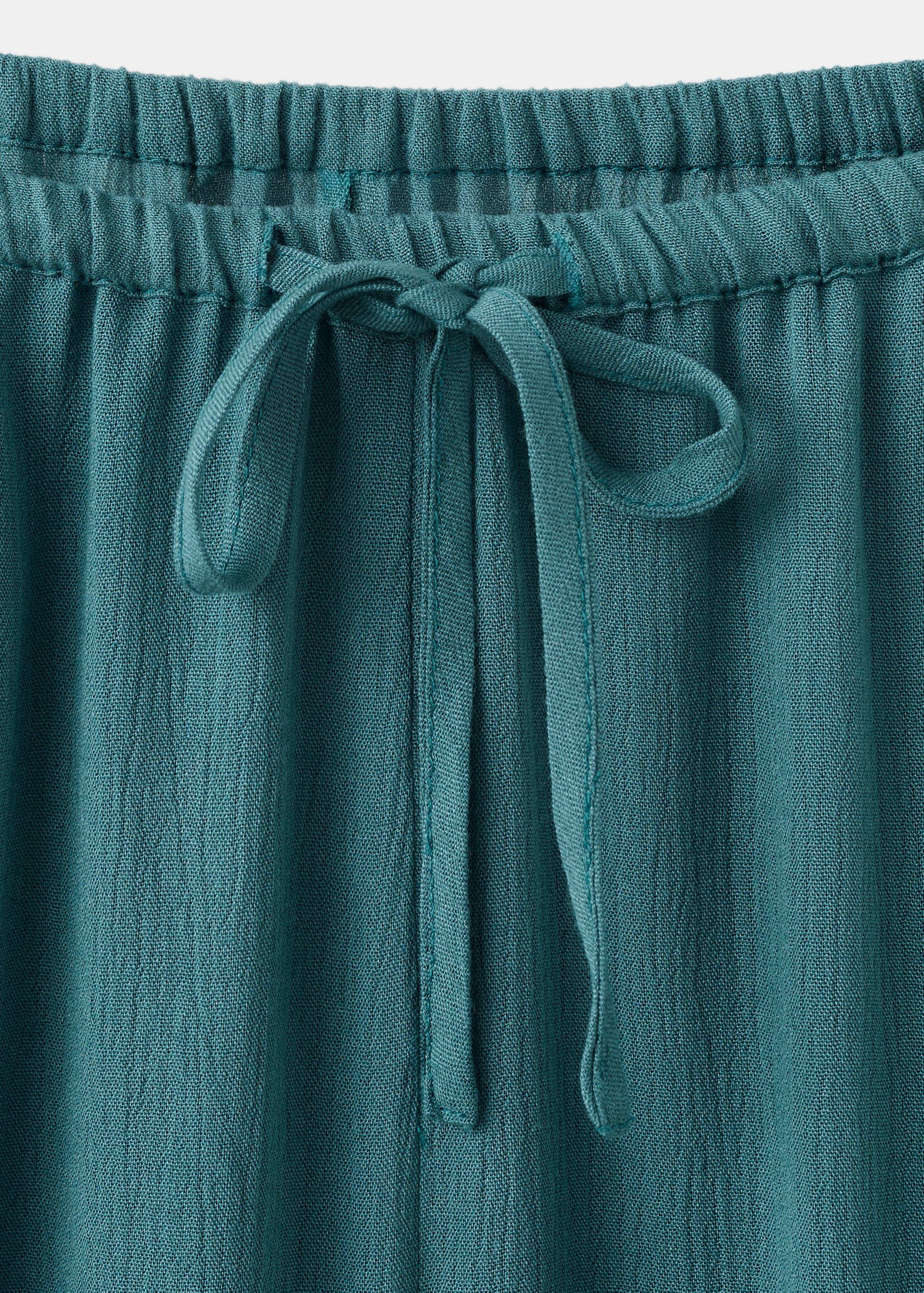 Chiffon trousers with embroidered details - Details of the article 8