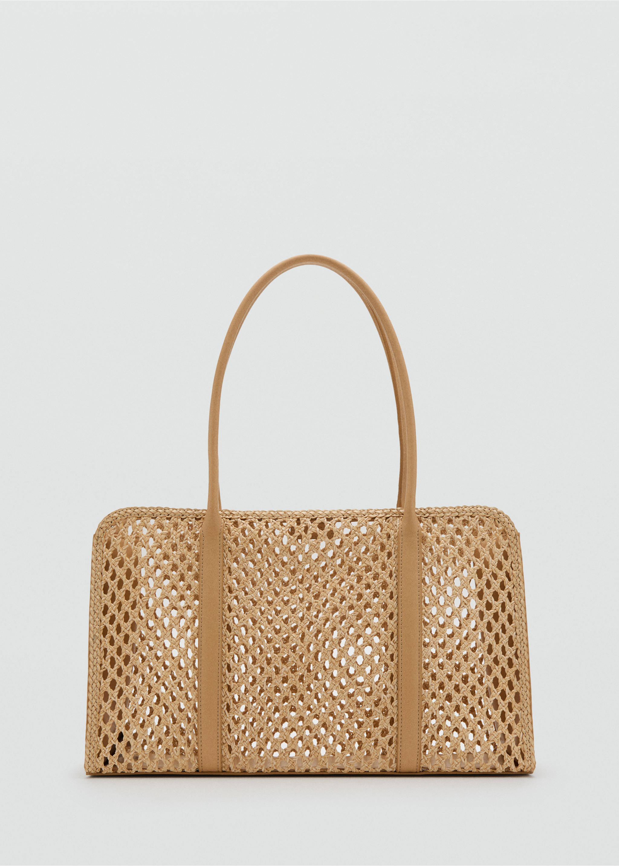 Braided shoulder bag - Article without model, Beige. Ref: 37061510-00.