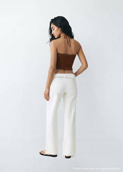 Straight jeans with belt detail — White 5