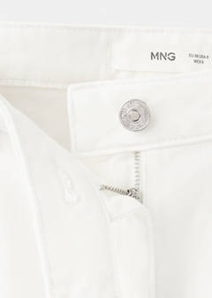 Straight jeans with belt detail — White 4