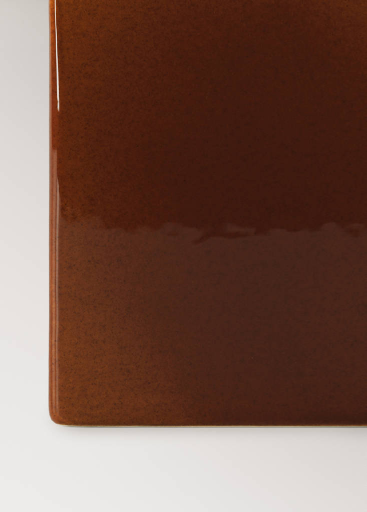 Small 100% ceramic vase — Brown