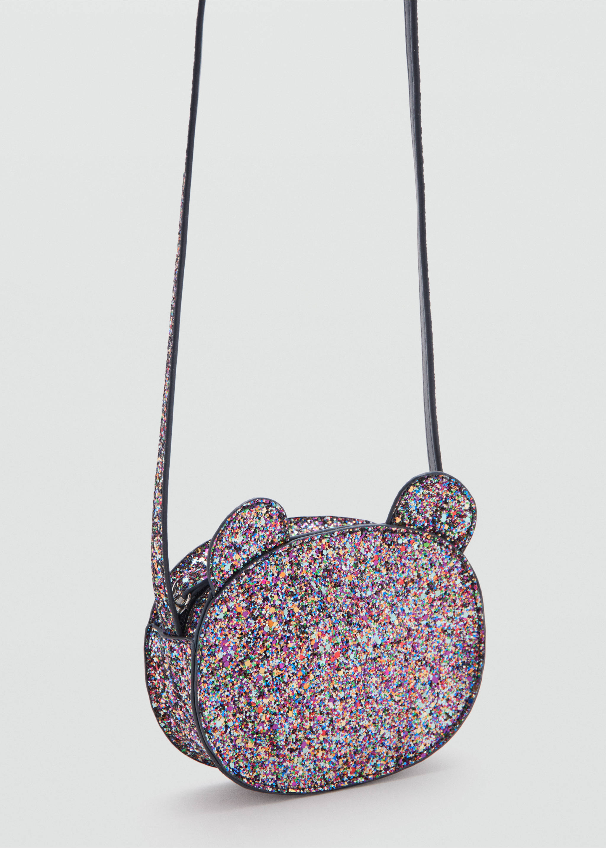 Bolso oso purpurina - Plano medio, Azul marino. Ref: 37061516-00.