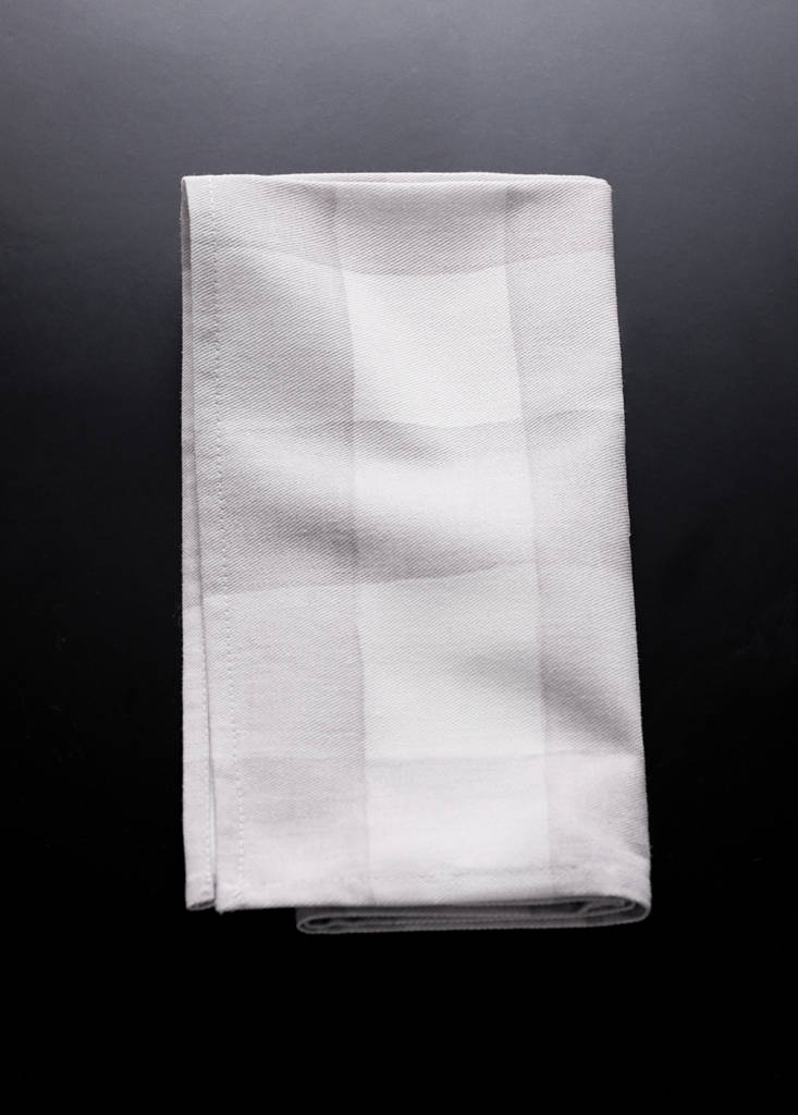 Vichy check cotton napkins — Light/Pastel Brown