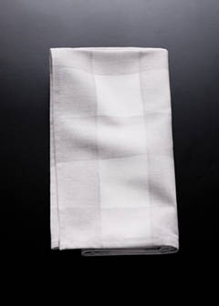 Vichy check cotton napkins — Light/Pastel Brown 1