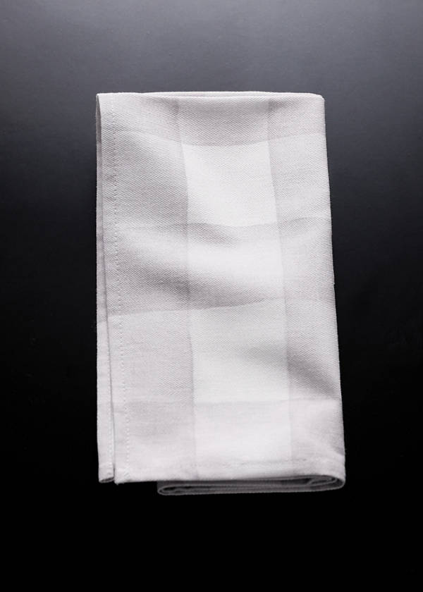 Vichy check cotton napkins — Light/Pastel Brown