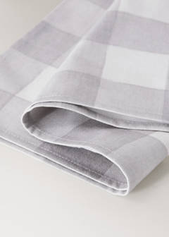 Vichy check cotton napkins — Light/Pastel Brown 3