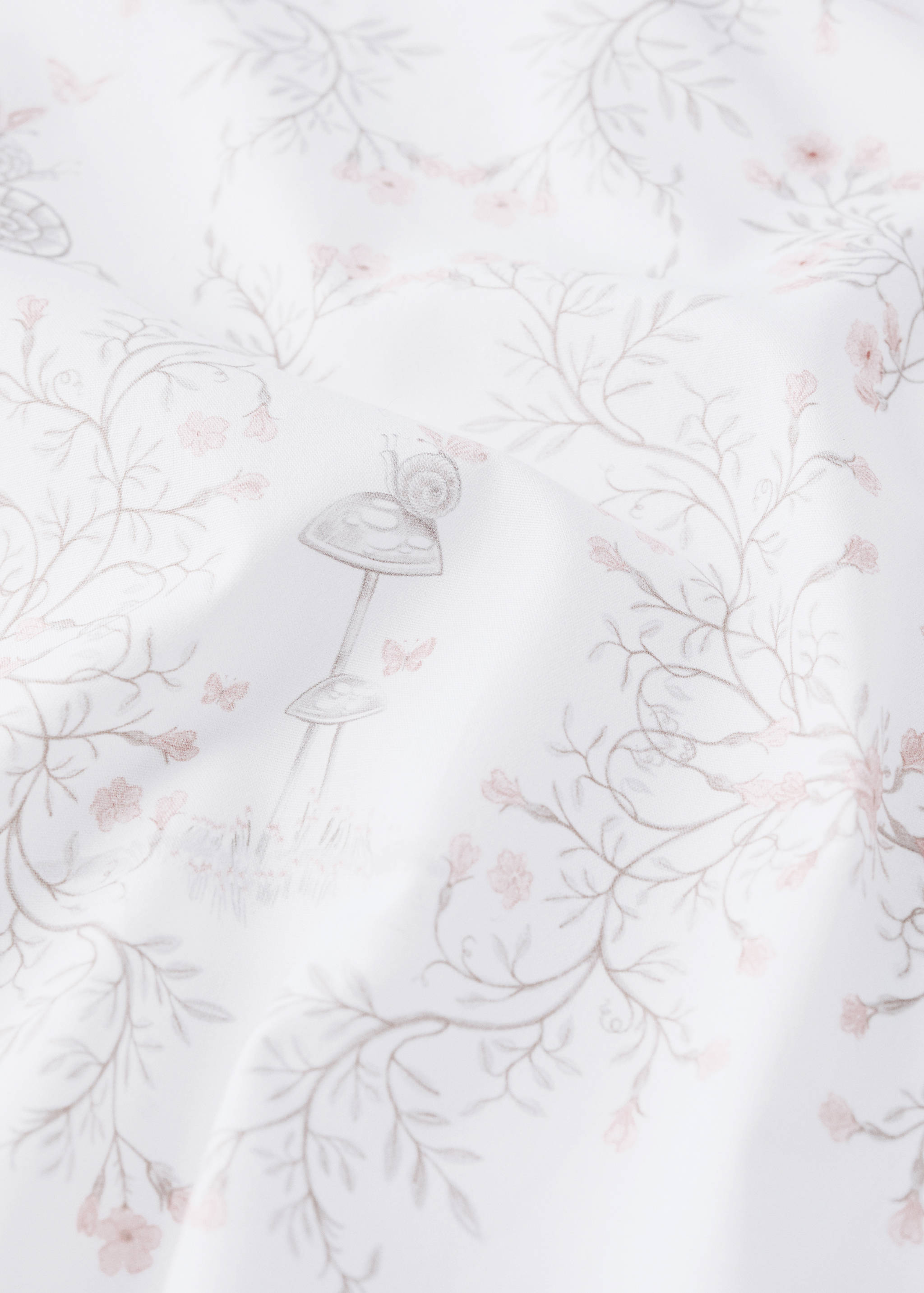 Gemustertes Spannbettlaken für Babybett, 100 % Baumwoll-Perkal - Detail des Artikels 2
