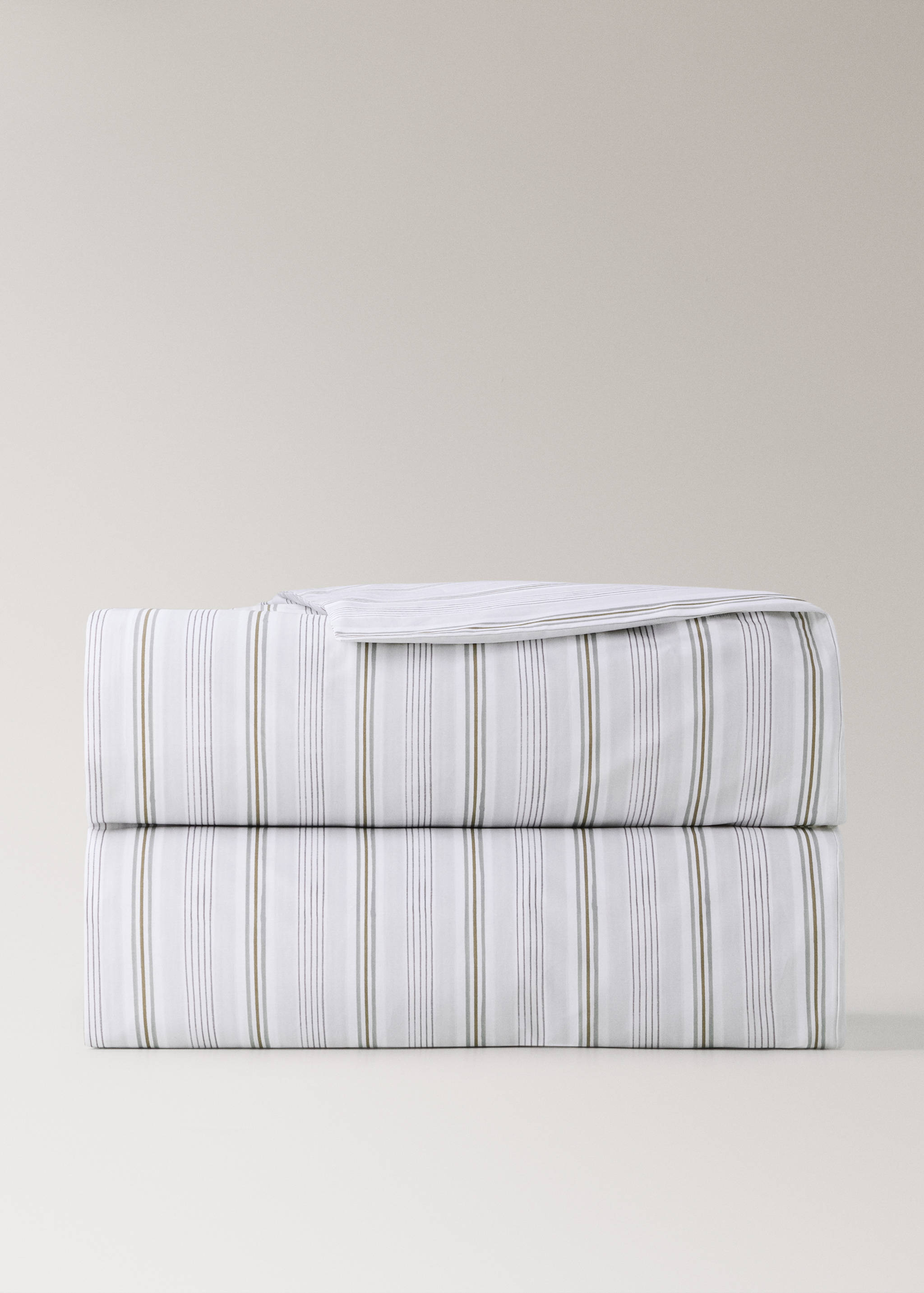 Kids’ 100% cotton striped duvet cover for a twin-size bed - Article without model
