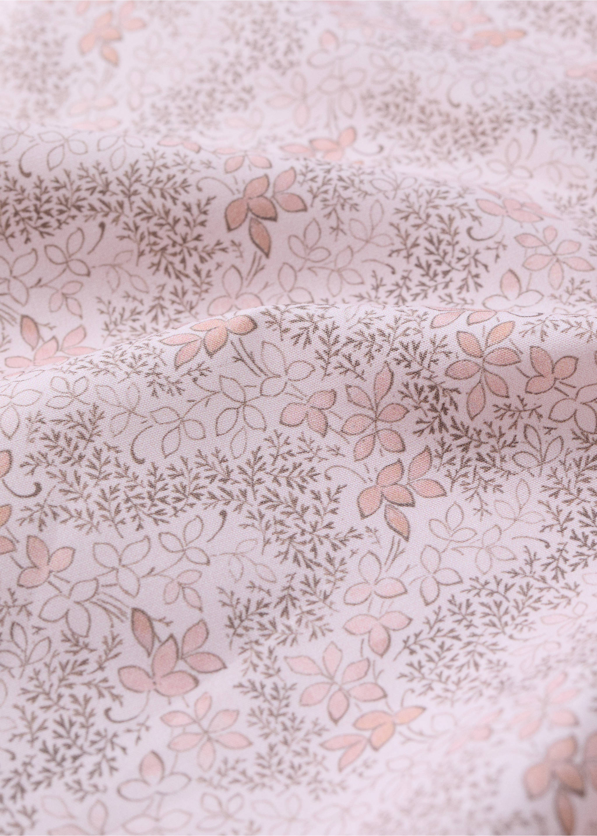 Sábana bajera infantil 100% algodón percal floral Cama 90 cm - Detalle del artículo 2, Nude. Ref: 37061525-00.