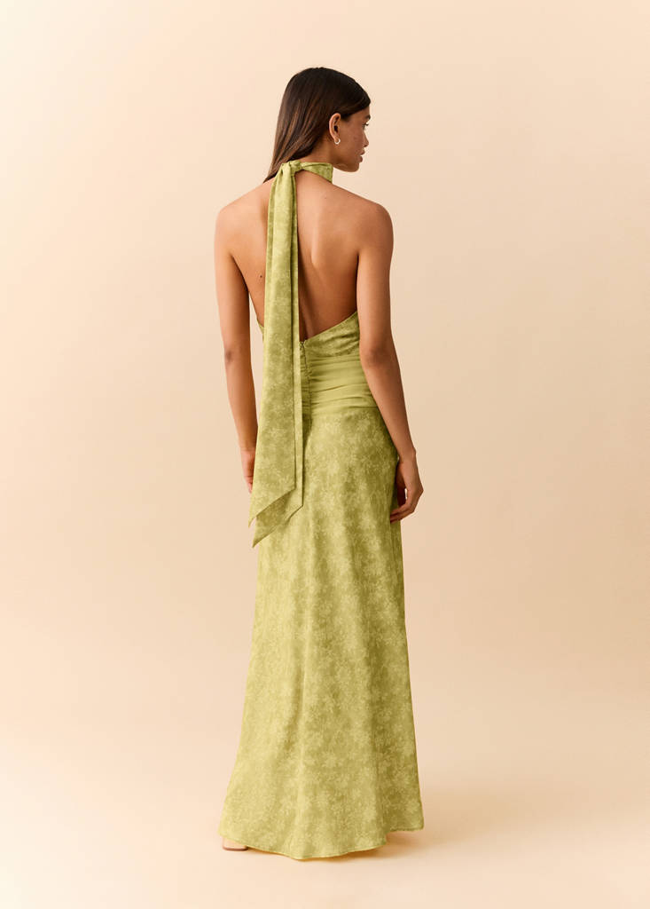 Halter-neck open-back dress - thumbnail 3