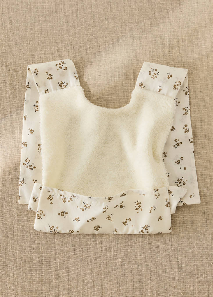 Terry cotton bib — Off White