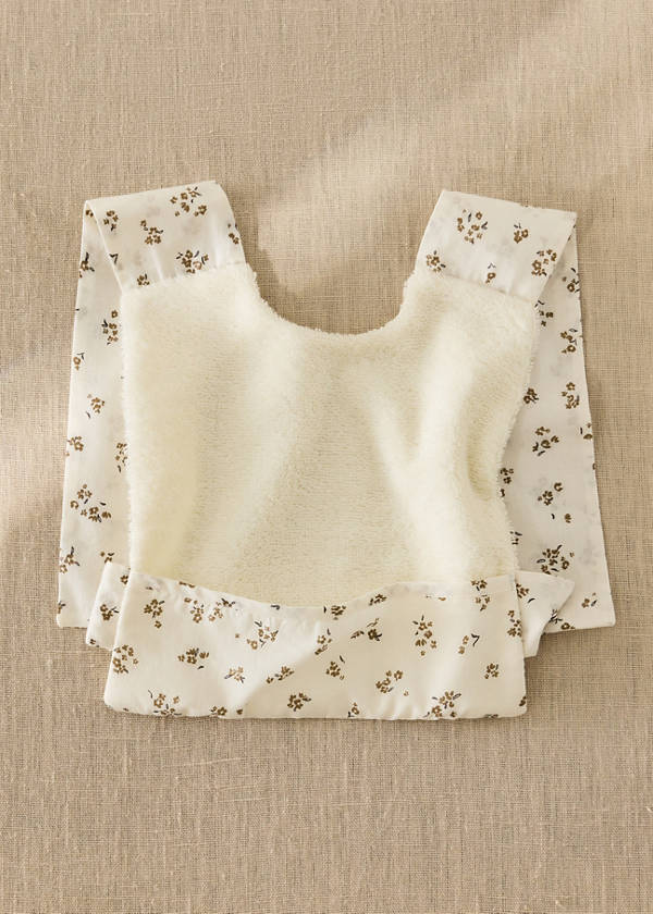 Terry cotton bib — Off White