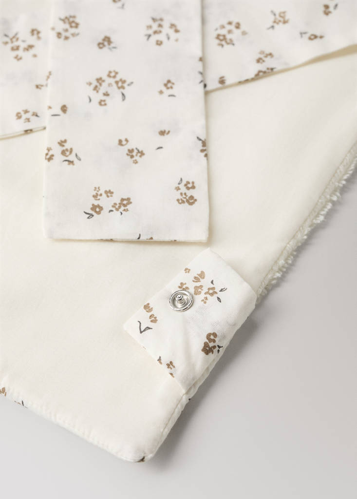 Terry cotton bib — Off White
