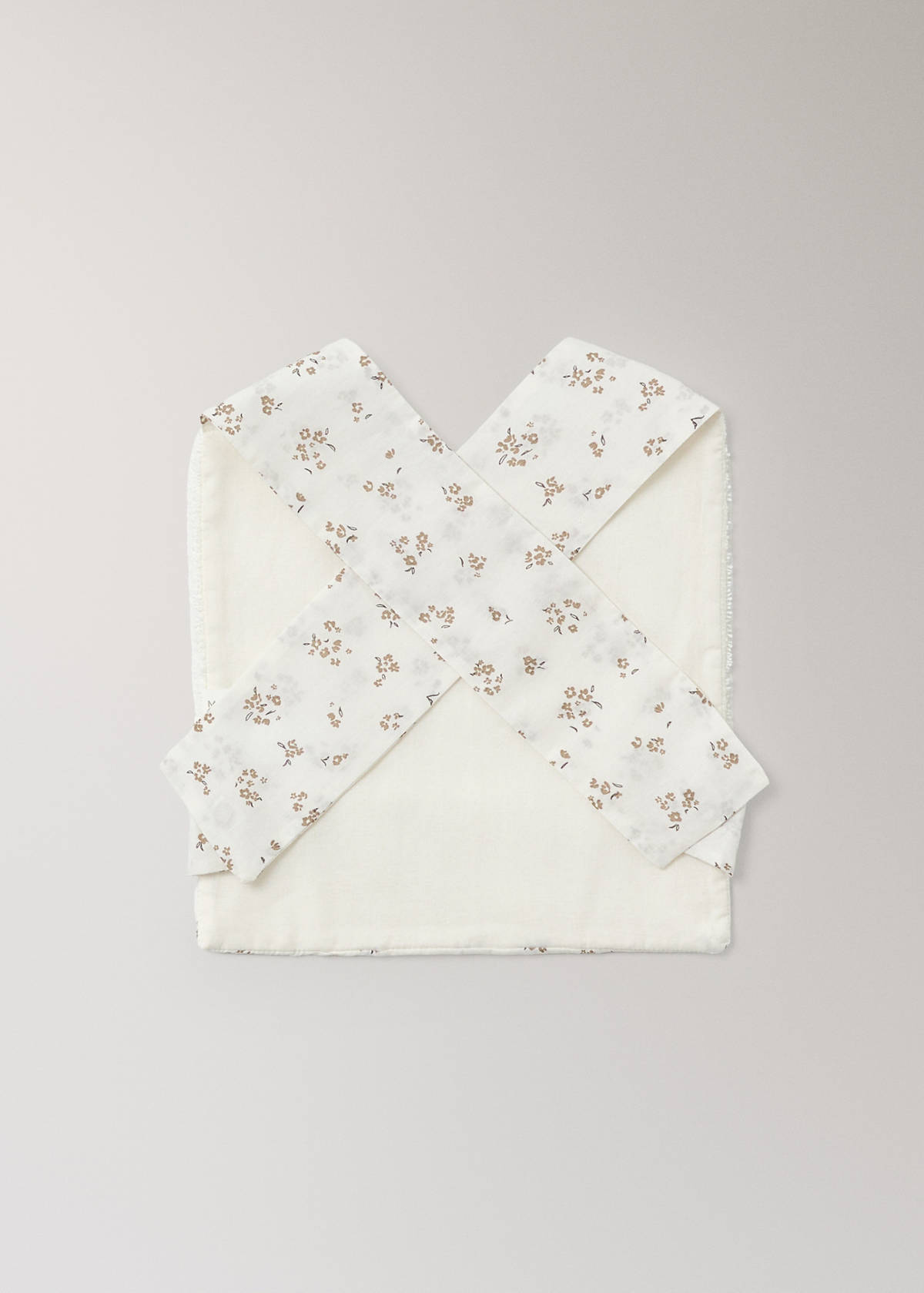 Terry cotton bib — Off White