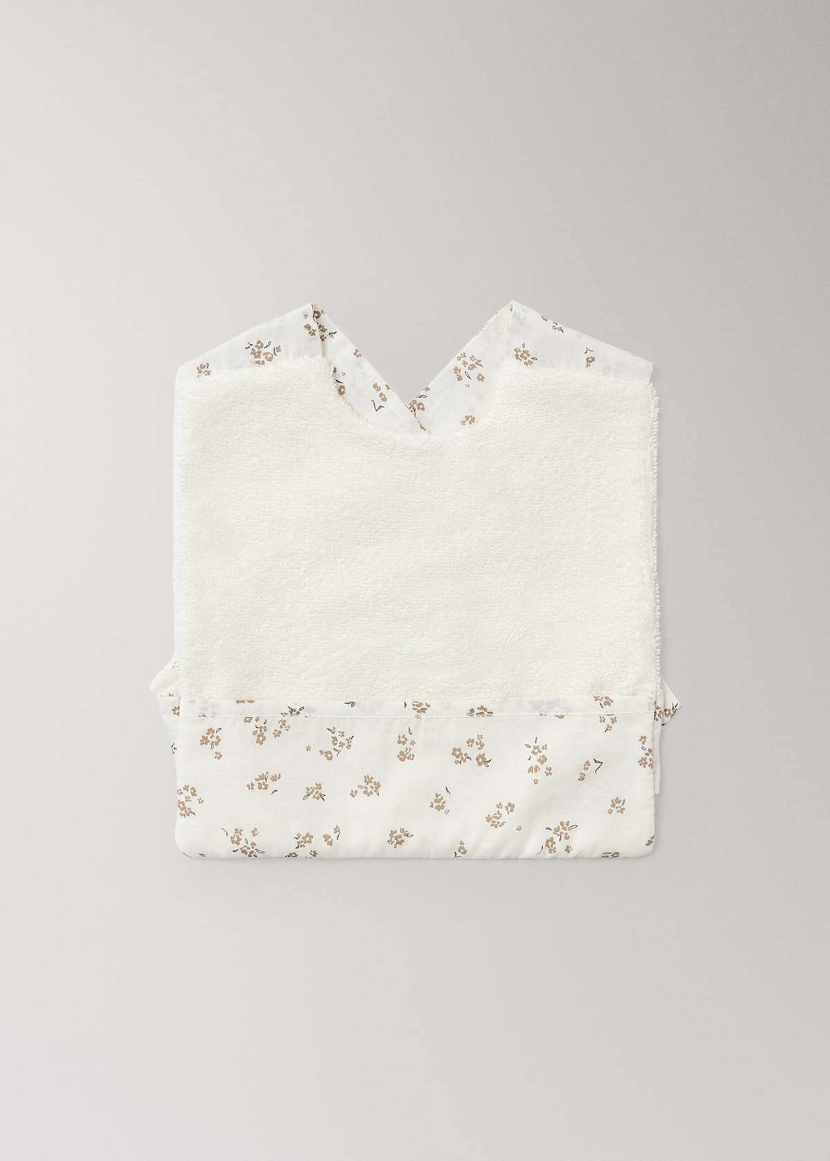 Terry cotton bib — Off White