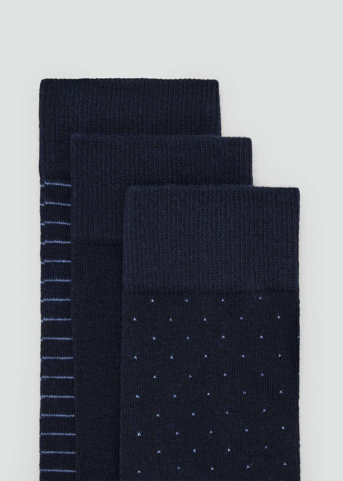 3 pack mixed socks — Navy