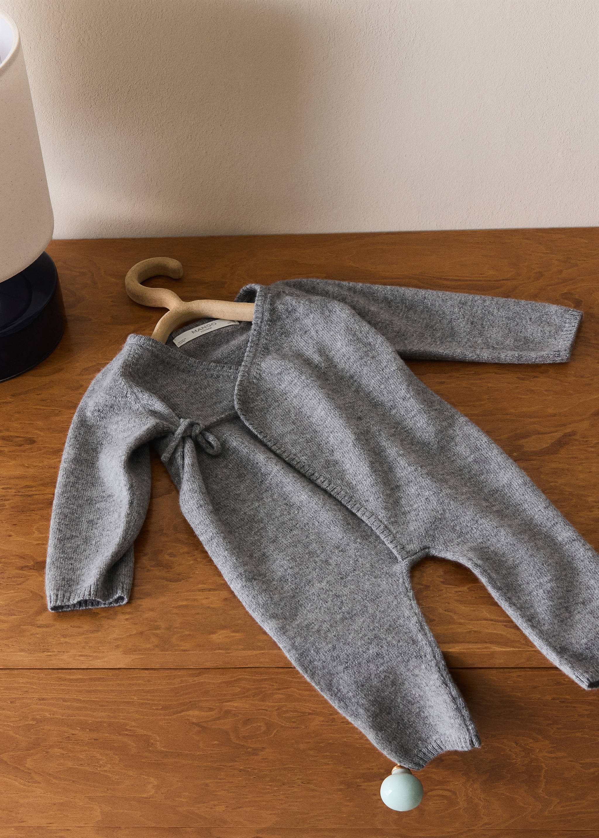 100% cashmere wrap pyjama jumpsuit - General plane