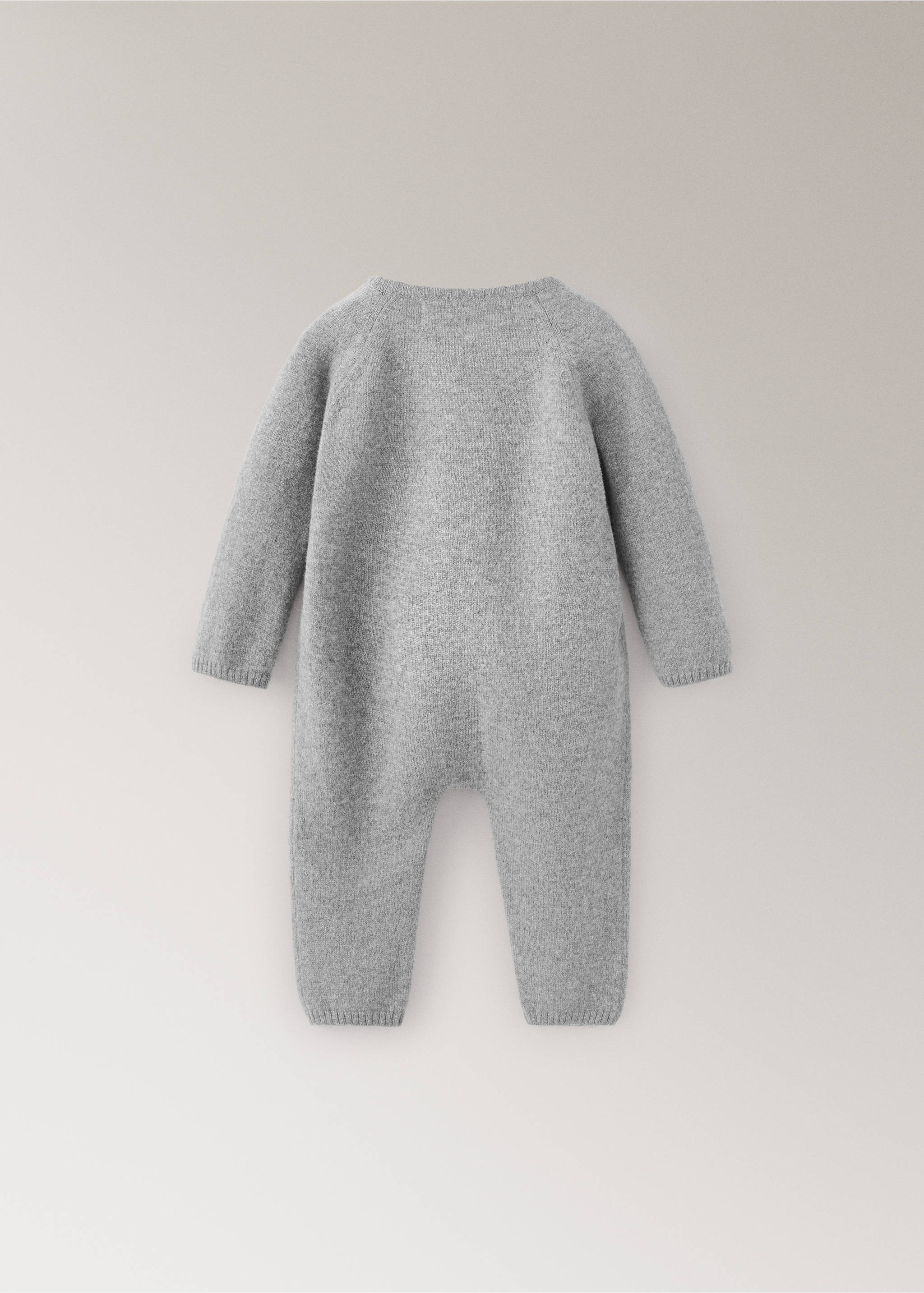 Combinaison pyjama 100 % cachemire à design croisé - Détail de l'article 1, Gris. Ref: 37061546-00.