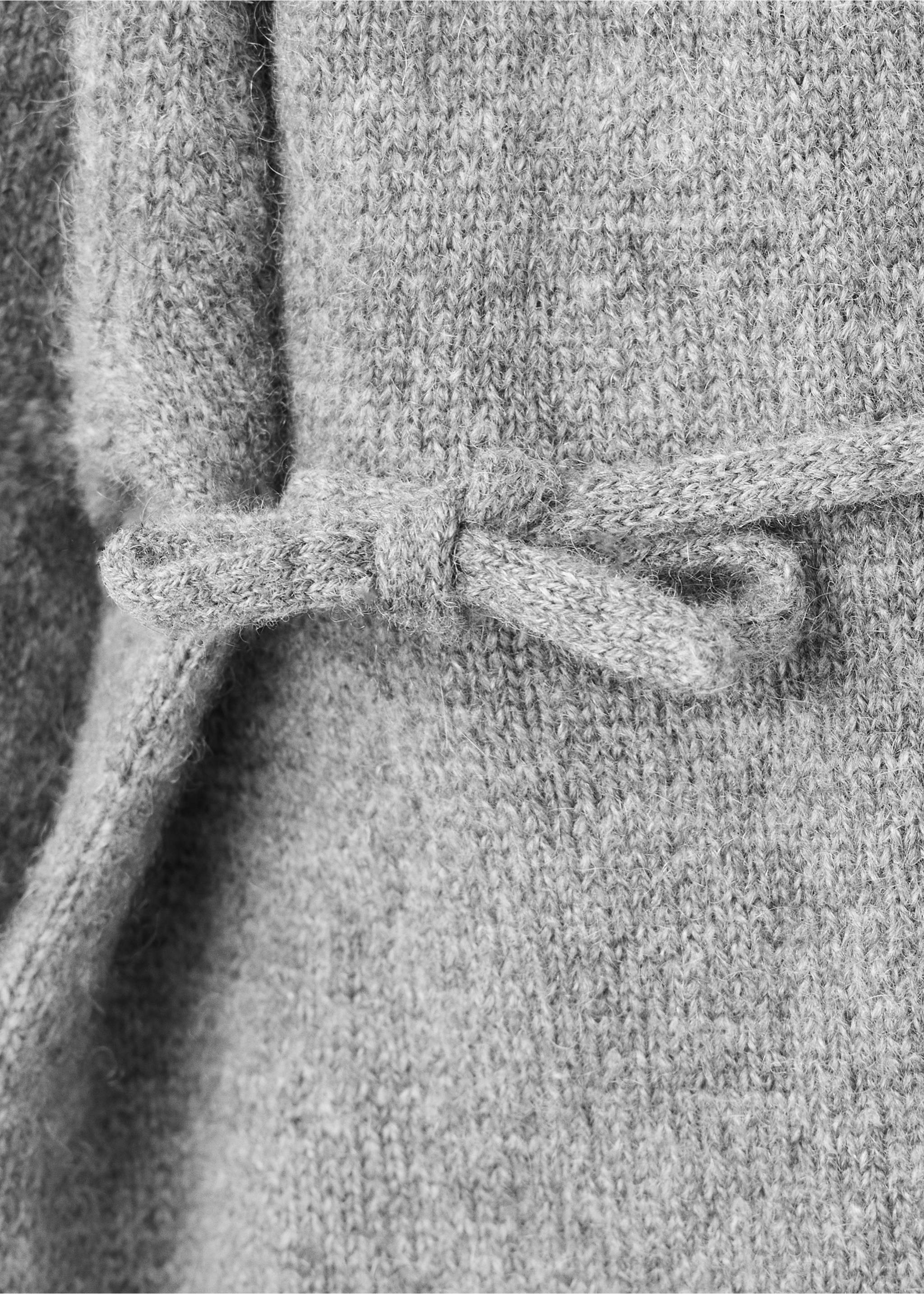 Combinaison pyjama 100 % cachemire à design croisé - Détail de l'article 2, Gris. Ref: 37061546-00.