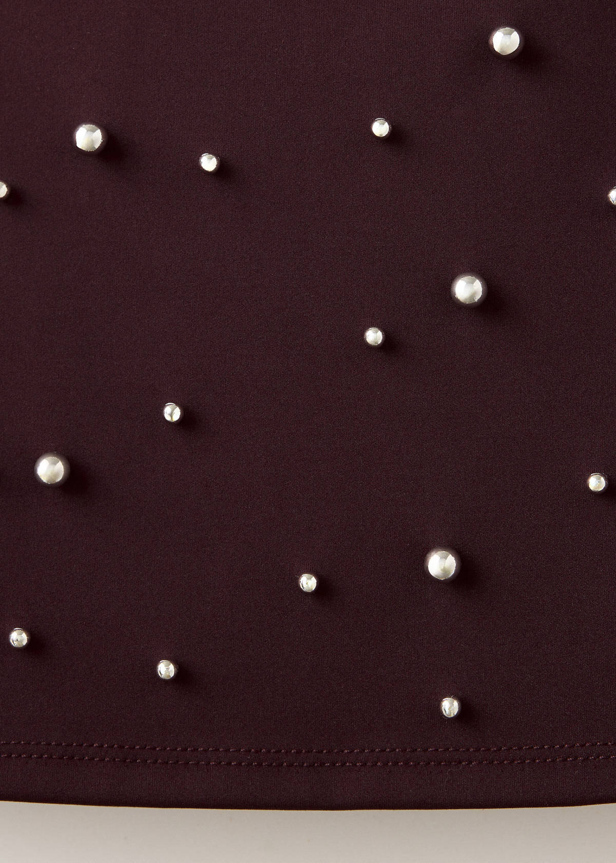 Sparkly top with fine straps — Brown