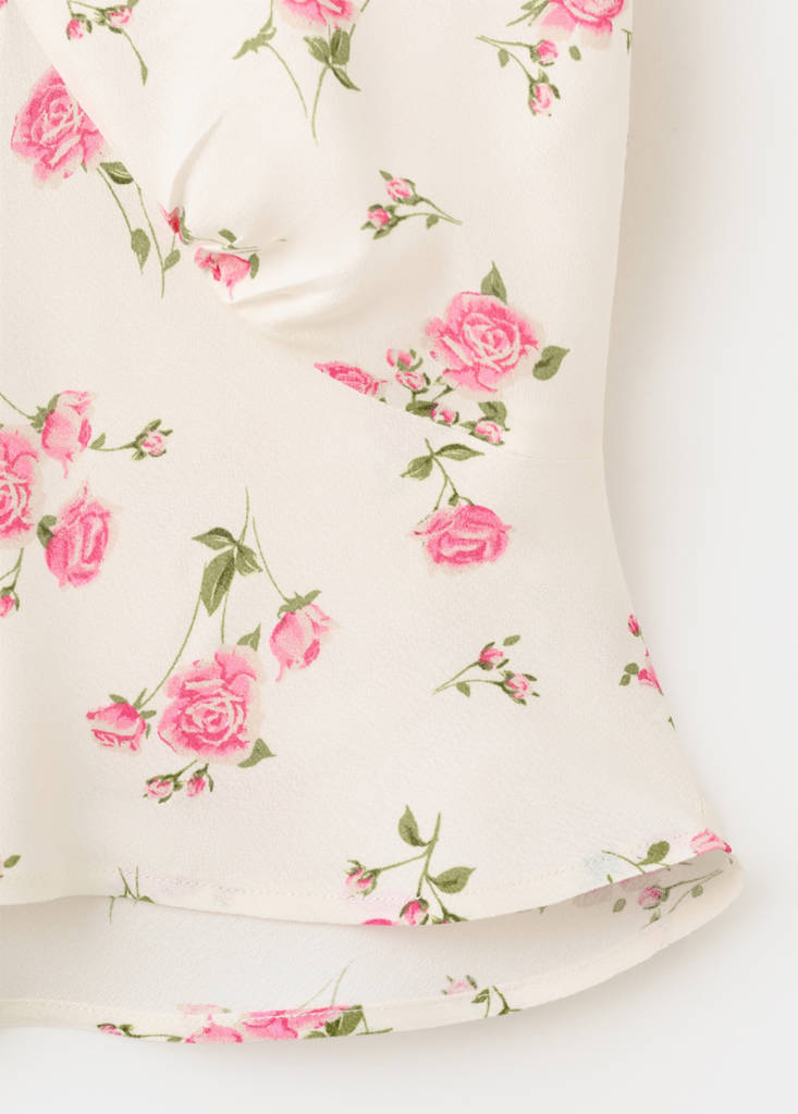 Floral lace blouse — Black