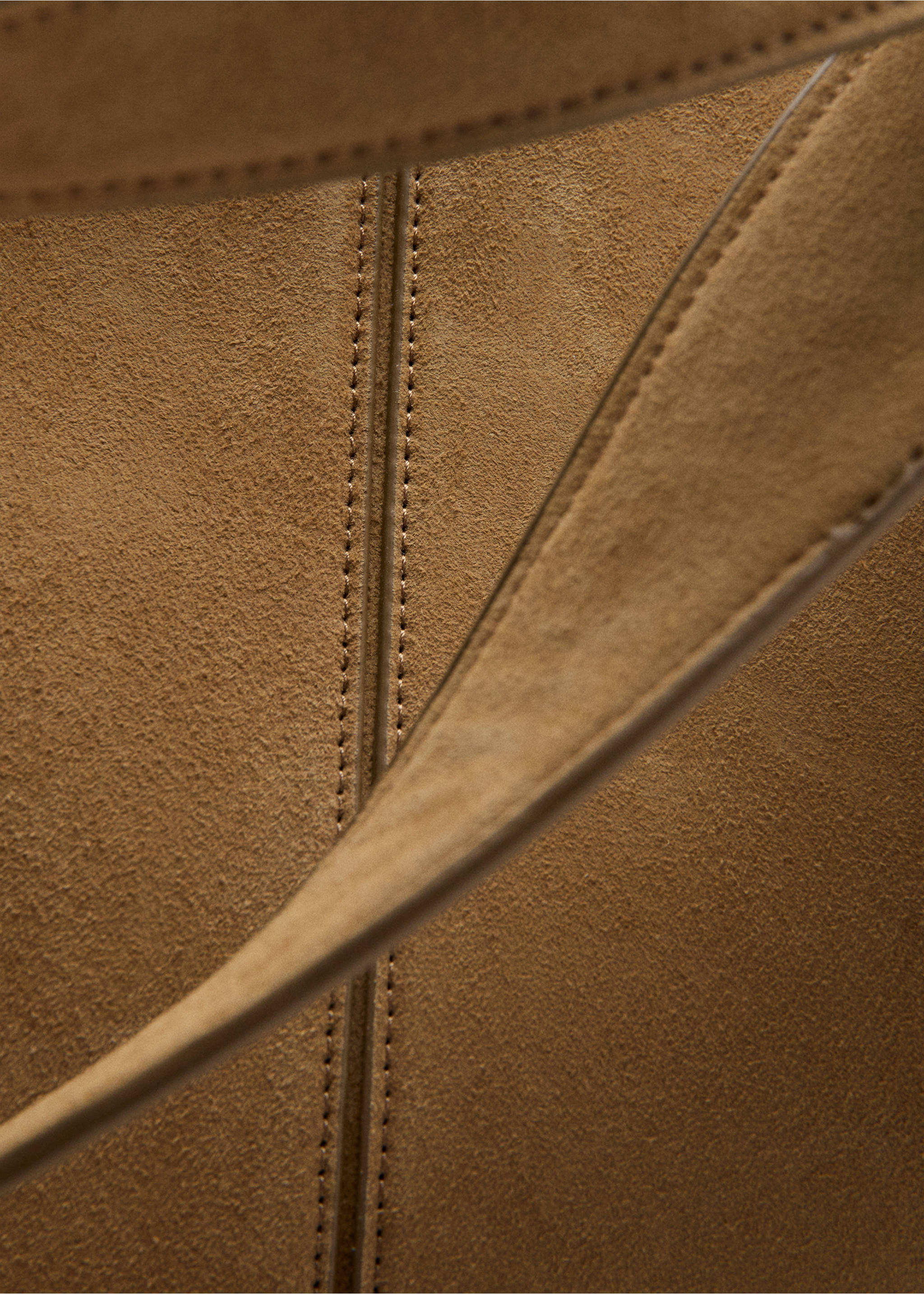 Leather shopper bag - Details of the article 1, Medium Brown. Ref: 37062530-00.