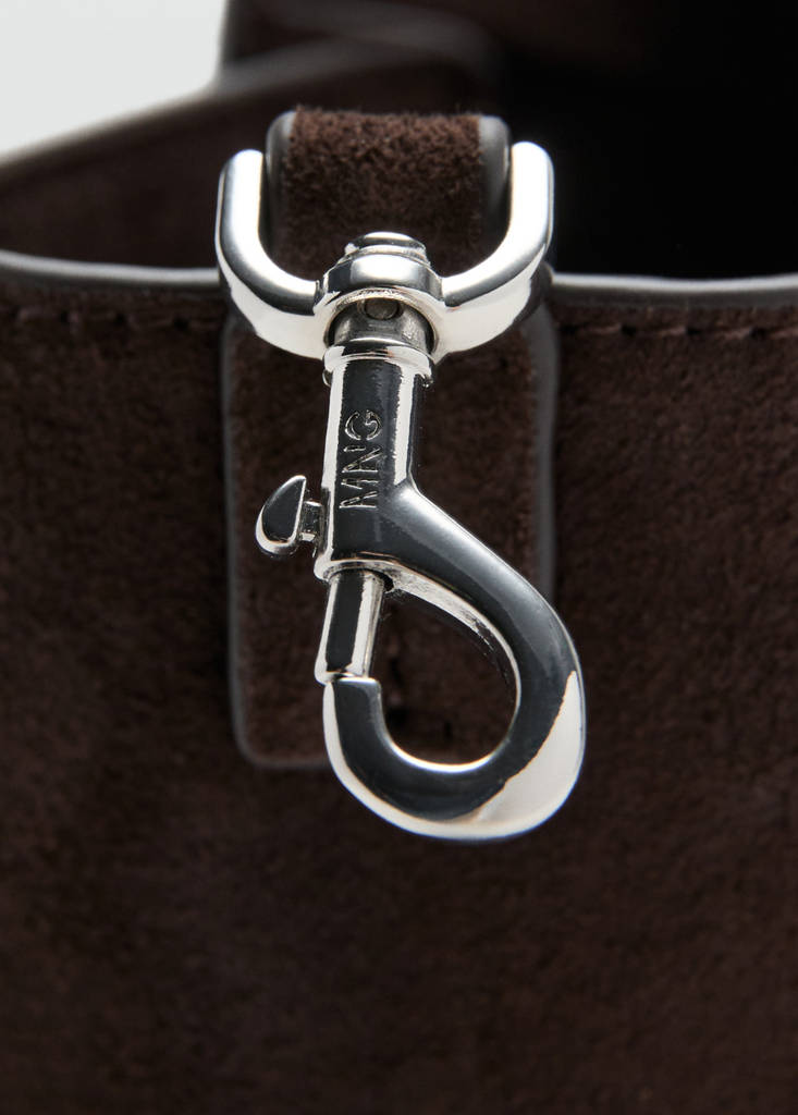 Leather shopper bag — Chocolate