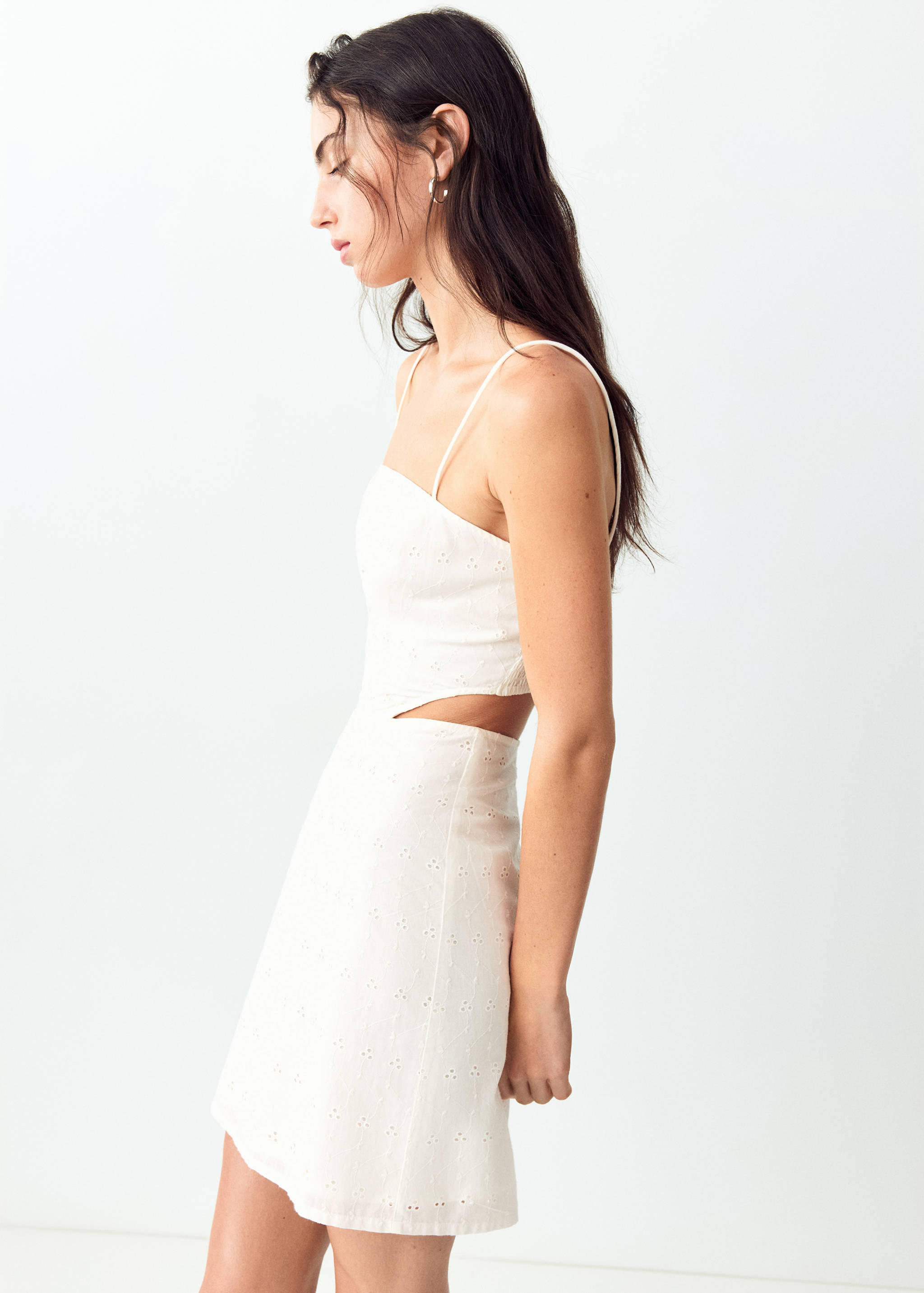 Embroidered cut-out dress - Medium plane