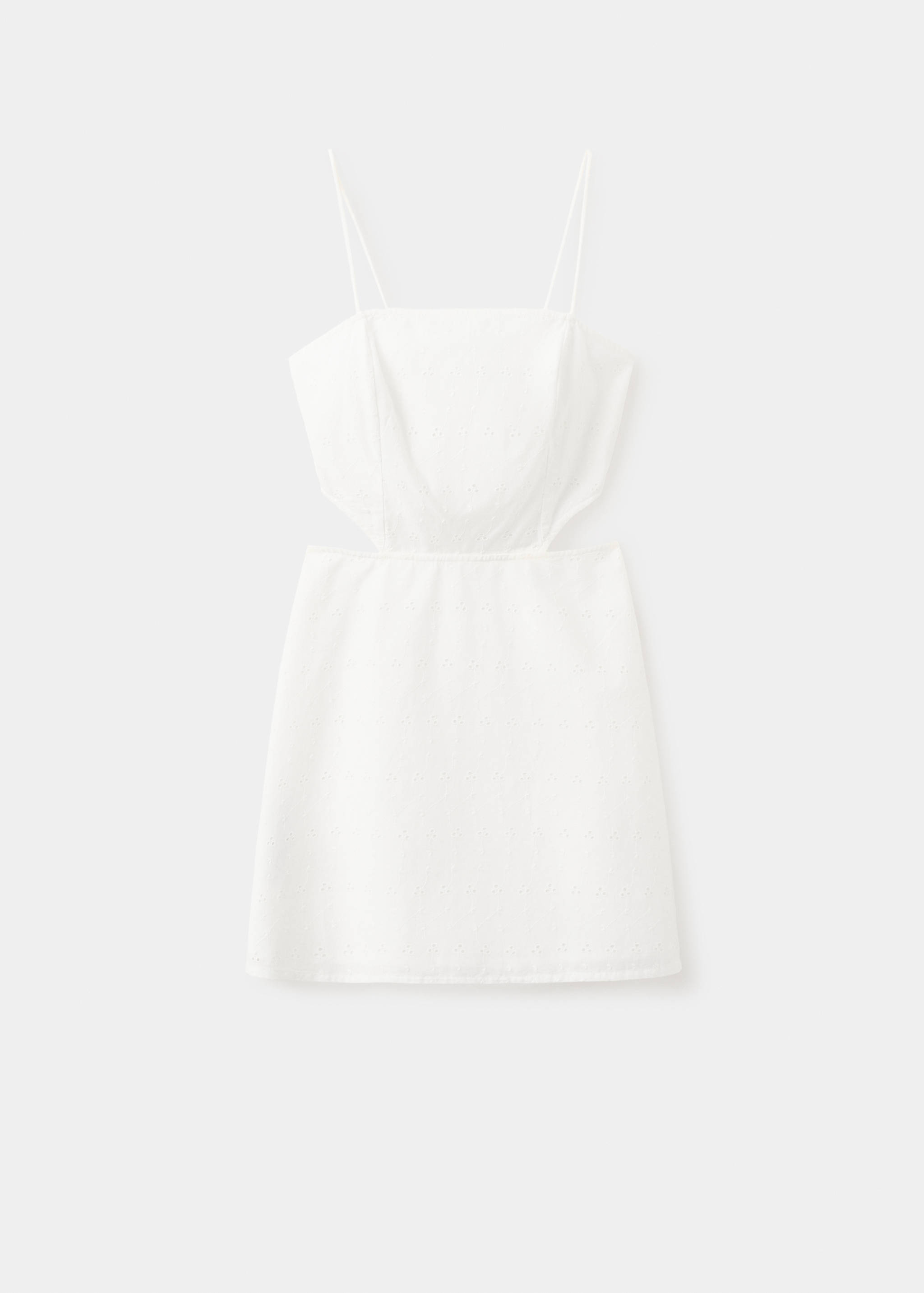 Vestido com abertura e bordados - Artigo sem modelo