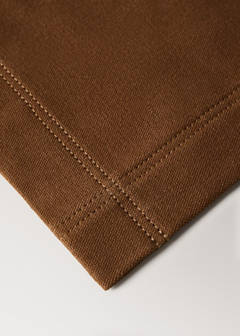 Waxed canvas cotton placemat — Brown 3
