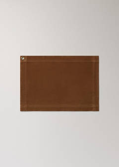 Waxed canvas cotton placemat — Brown 5