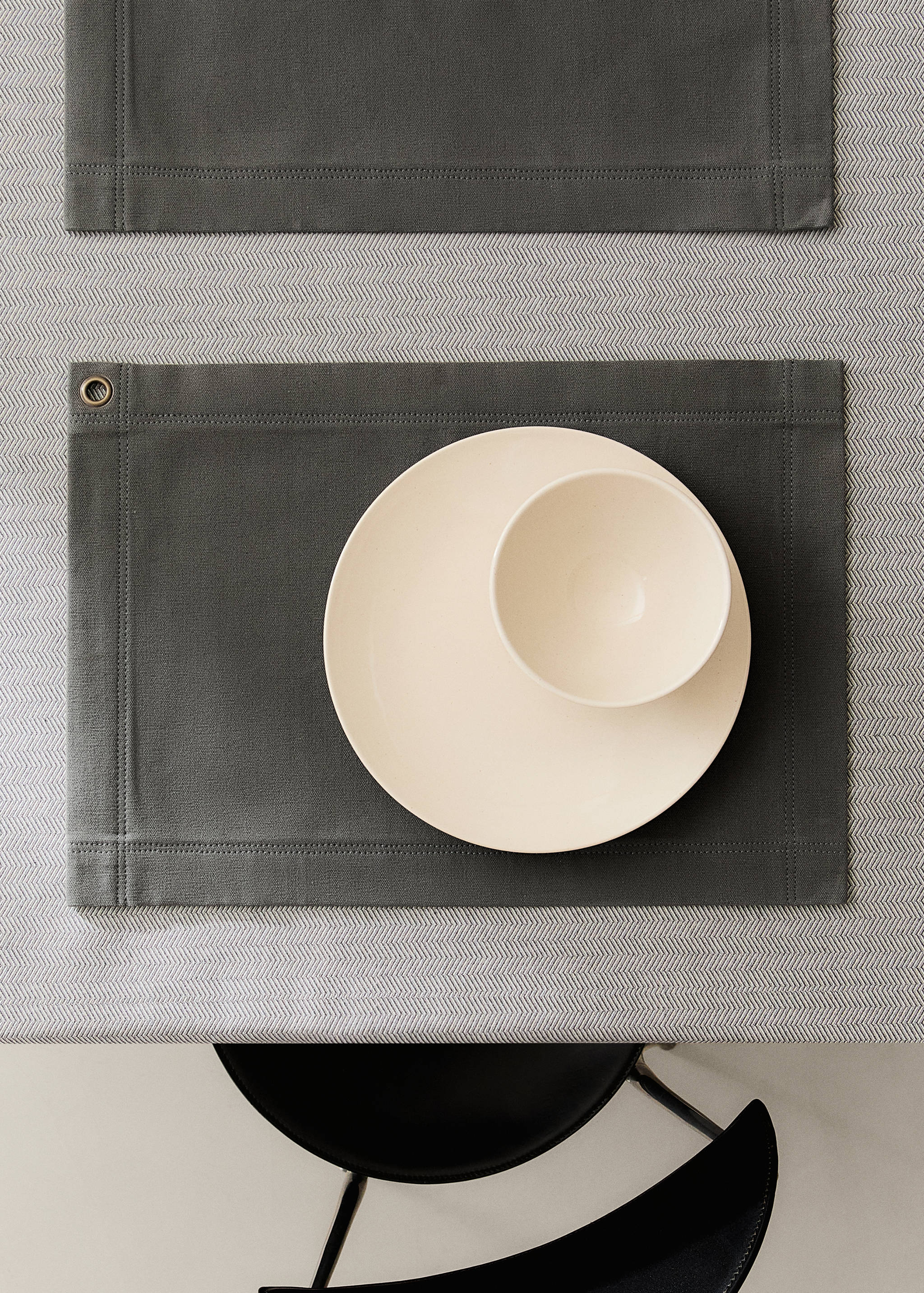 Cotton canvas individual tablecloth - General plane