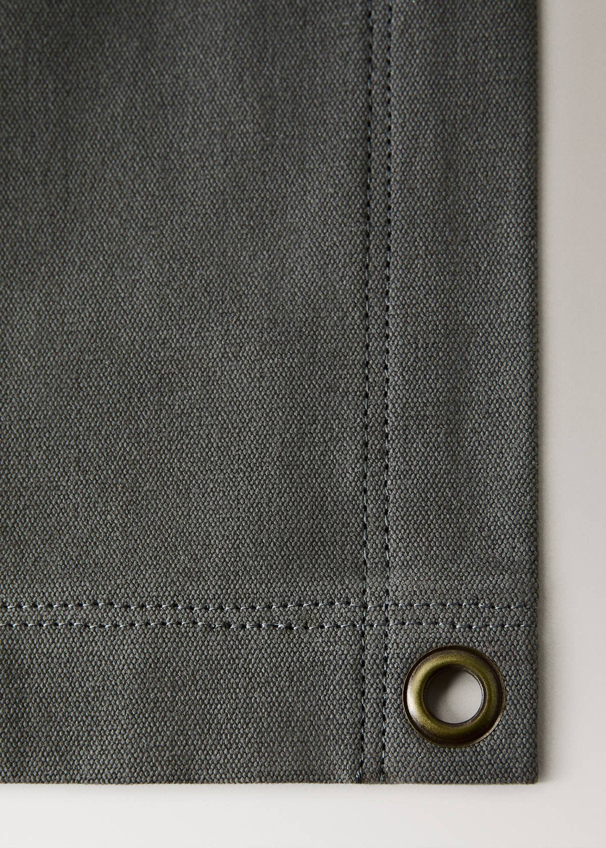 Waxed canvas cotton placemat — Green
