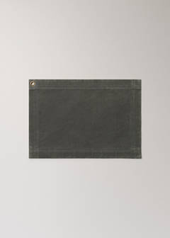 Waxed canvas cotton placemat — Green 5