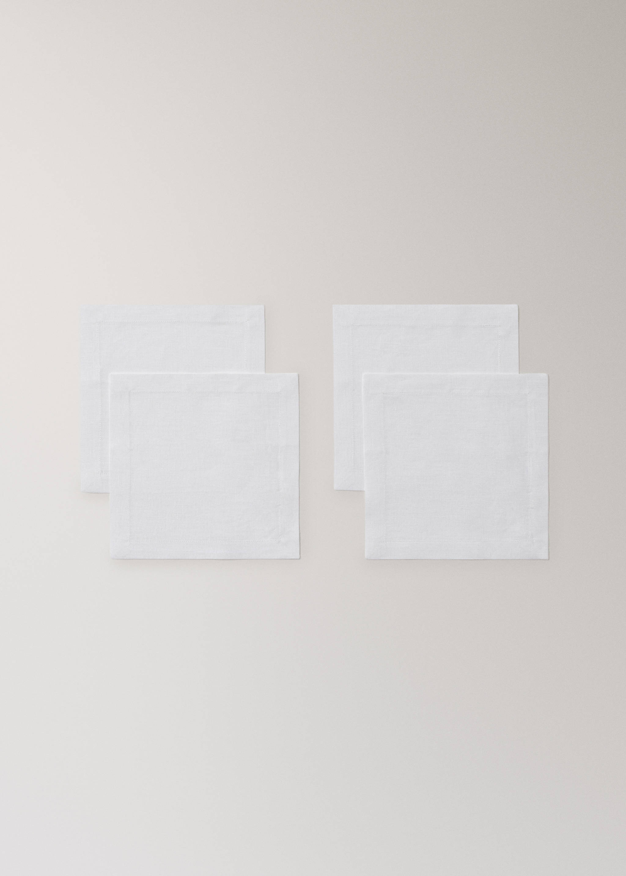 100% linen serviettes 20x20 cm - Details of the article 1
