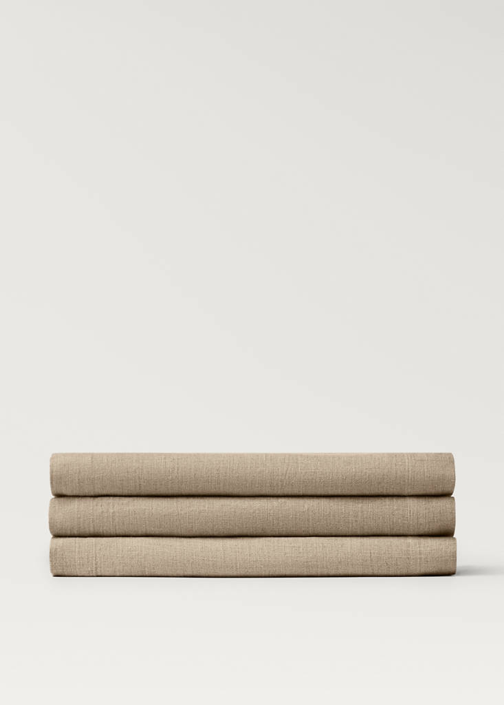 Linen table runner — Sand