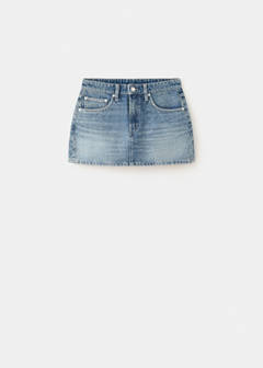 Strass denim skirt — Medium Blue 4