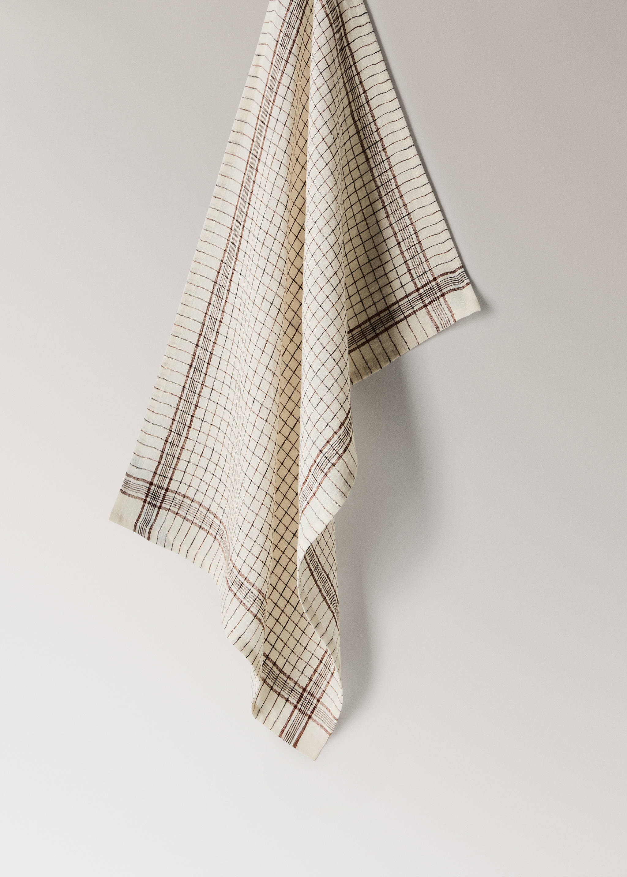 Cotton checked kitchen towel - Article without model