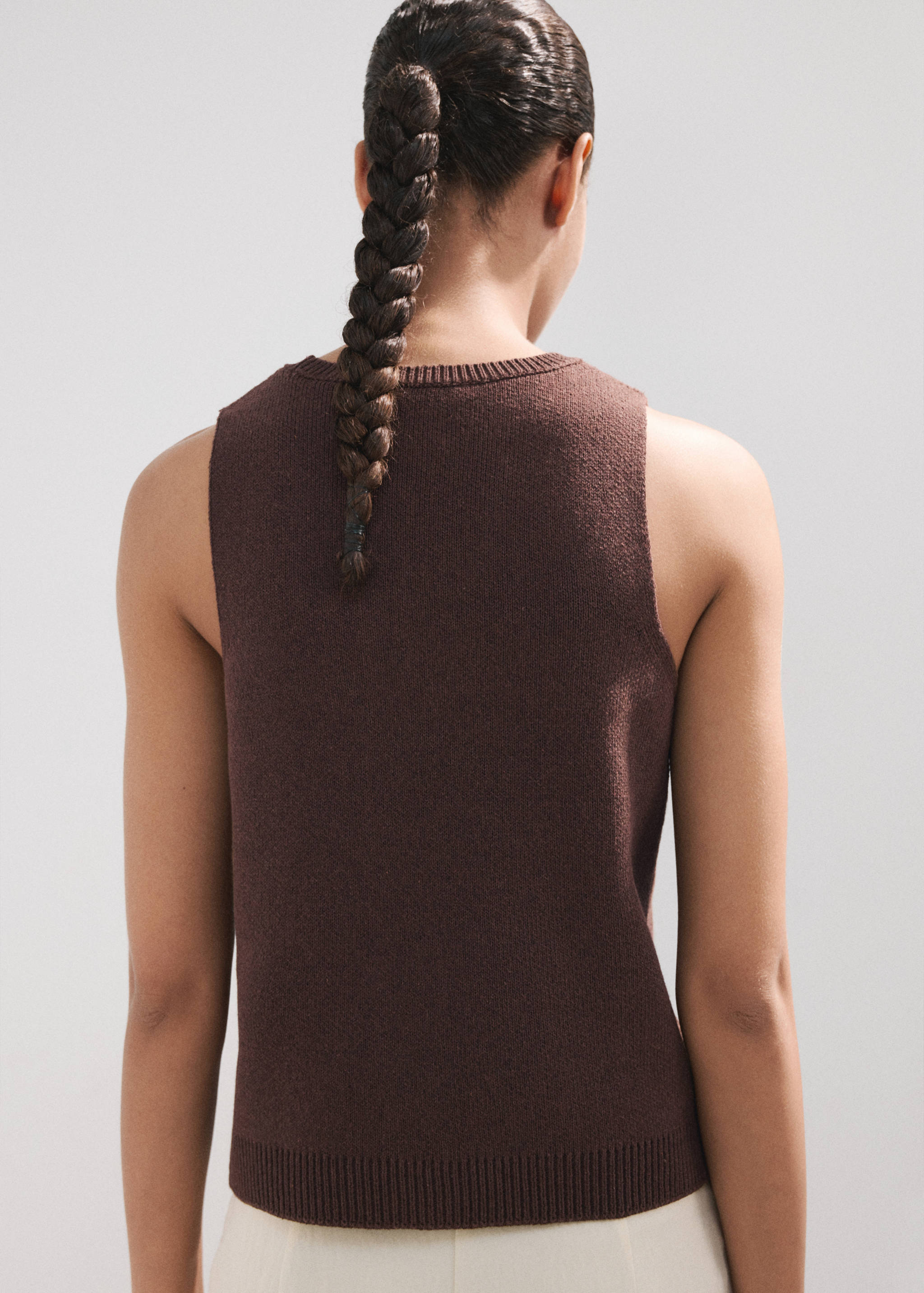 Top with beaded detailing - Reverse of the article