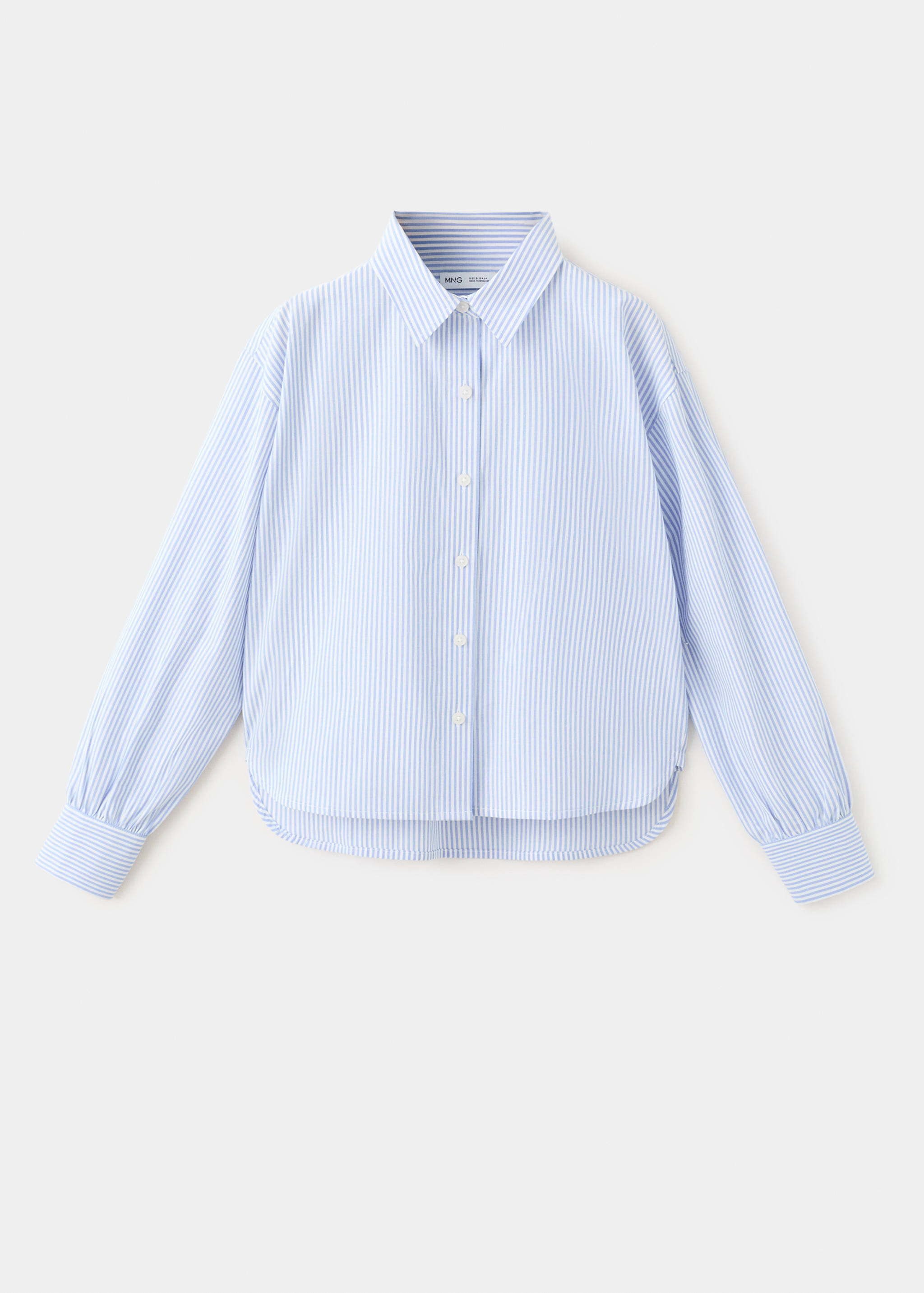 Cotton shirt with a shirt collar - Article without model