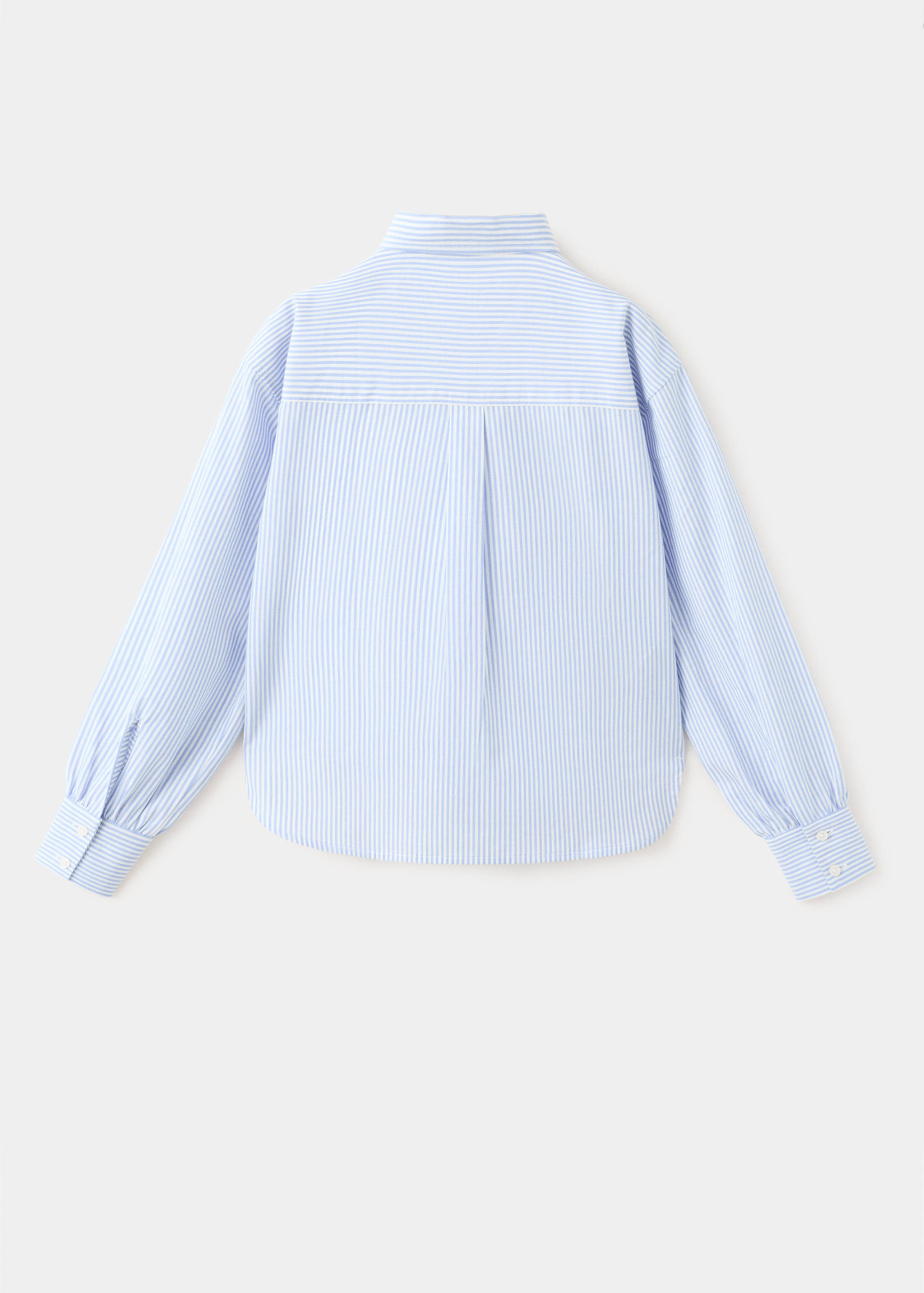 Cotton shirt with a shirt collar - Reverse of the article