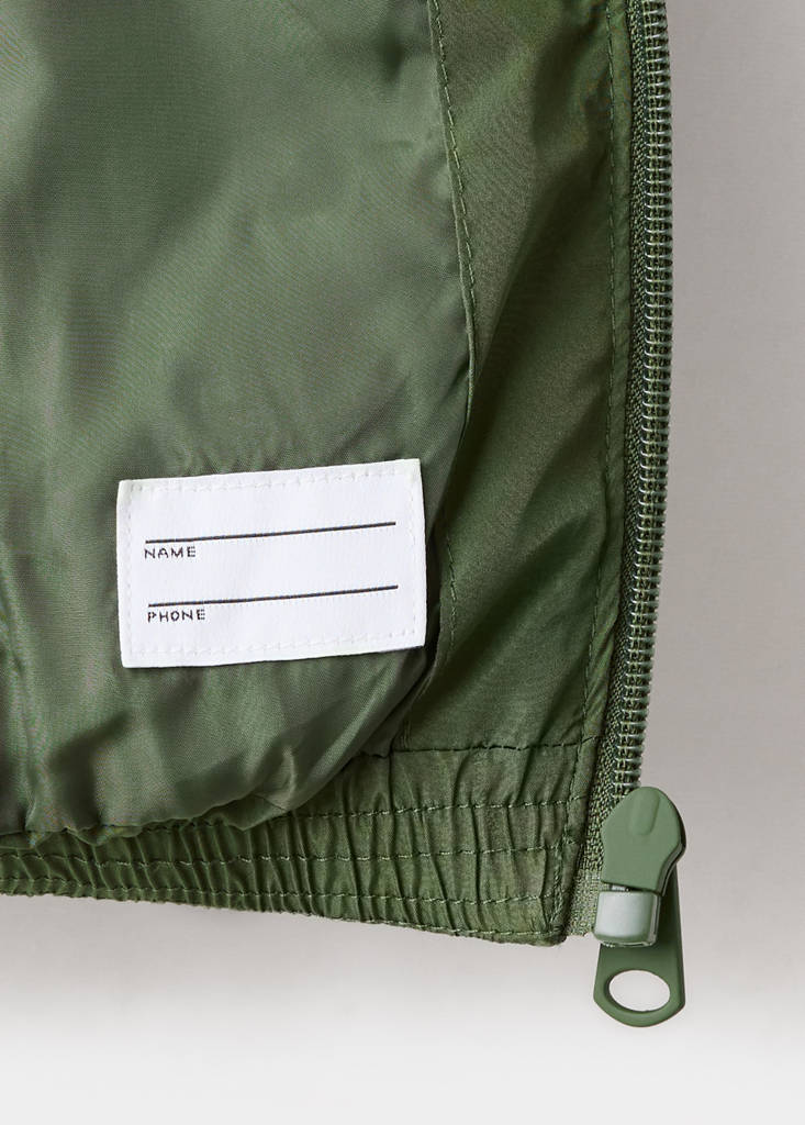 Hood puffer coat — Green