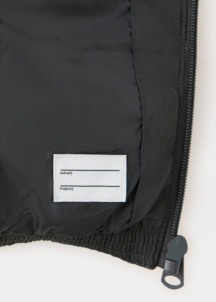 Hood puffer coat — Charcoal