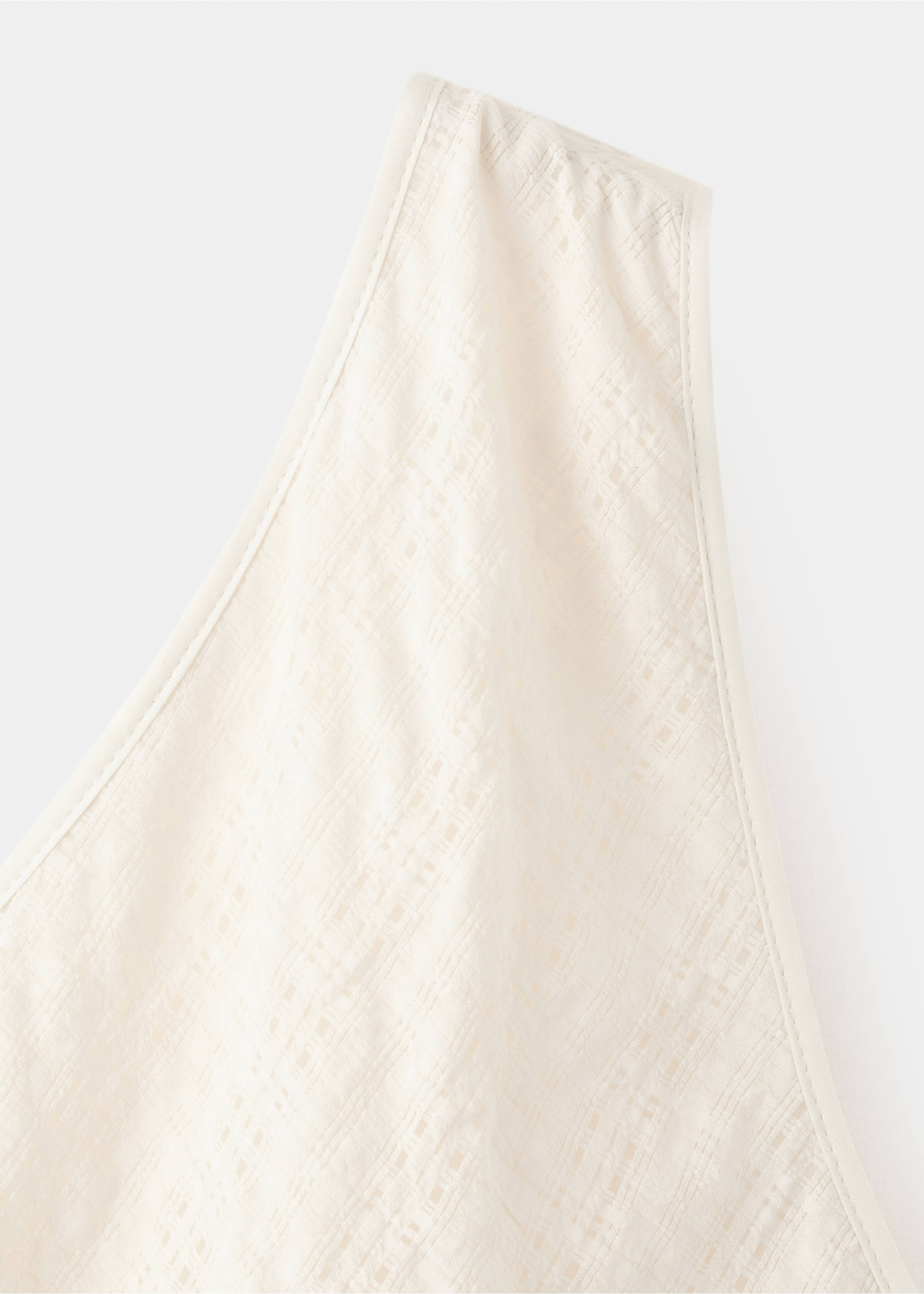 Robe asymétrique évasée - Détail de l'article 8, Écru. Ref: 37062891-00.
